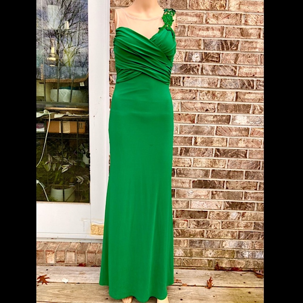 Y2K Glamazon Gorgeous Green Goddess Formal Prom Dress